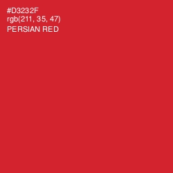 #D3232F - Persian Red Color Image